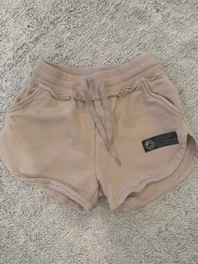 Alphalete Women's Athletic Shorts in Light Beige